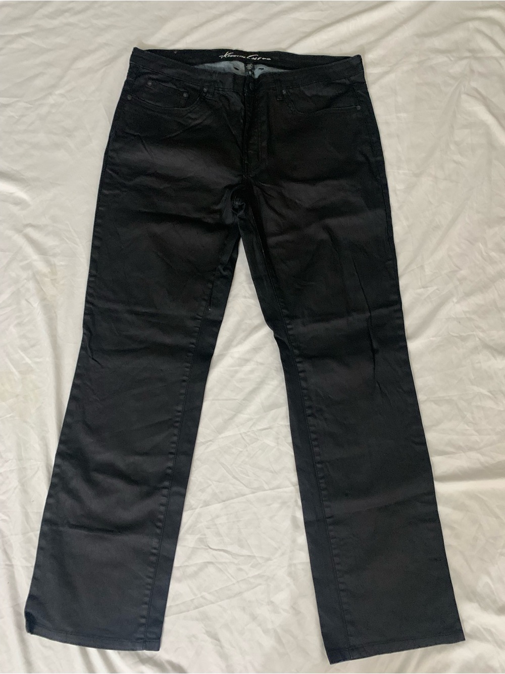 Kenneth Cole Black Jeans with Subtle Stitching